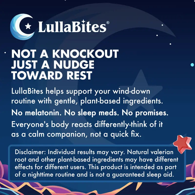 Lullabites Melatonin-Free Sleep Aid Gummies