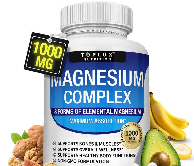 Toplux Magnesium Complex 8 Essential Magnesium Forms, 1000mg